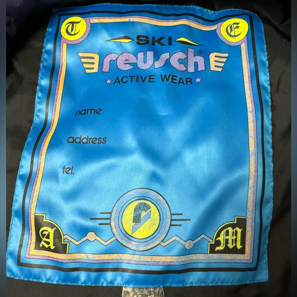Vintage 90's Reusch Active Wear Purple Hooded Ski Snow Jacket Embroidered Med - Picture 12 of 15